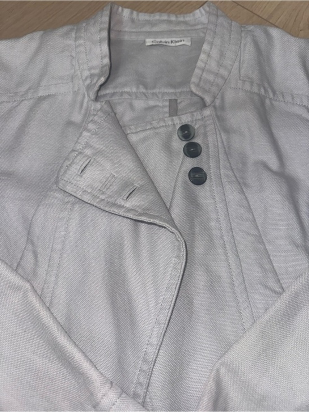 Calvin Klein asymmetrical canvas moto jacket size medium